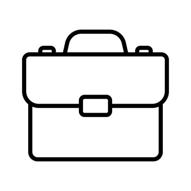 Briefcase icon. Business bag icon. Suitcase, portfolio symbol, linear style pictogram isolated on white.