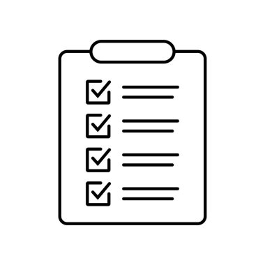 Clipboard and checklist icon. Project management, questionnaire icon. To do list vector icon for web site and app design.
