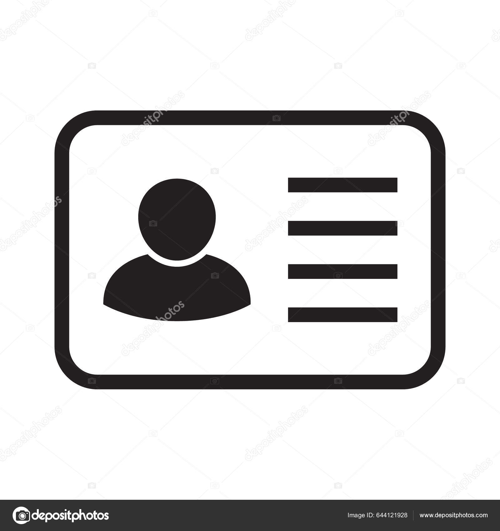 Id card icon Royalty Free Vector Image - VectorStock