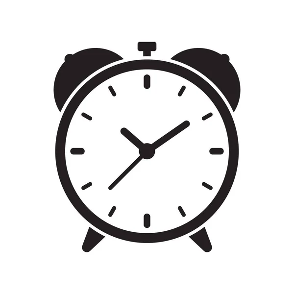 Väckarklocka Ikon Vektor Illustration Retro Väckarklocka — Stock vektor
