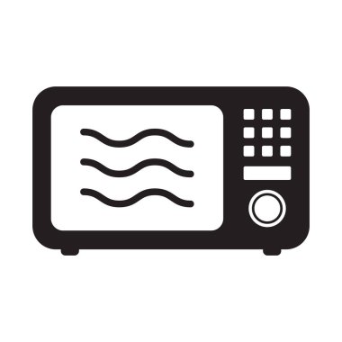 Microwave oven icon. Kitchen appliance icon. Simple microwave oven icon for templates, web design and infographics.