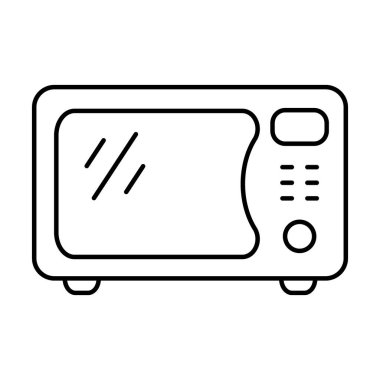 Microwave oven icon. Kitchen appliance icon. Simple microwave oven icon for templates, web design and infographics.