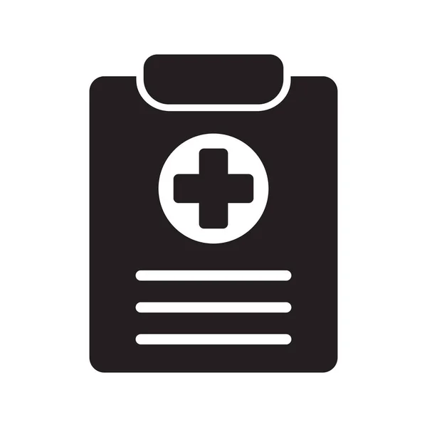 Medical History Icon Medical Report Symbol Health Care Clipboard Icon — Vector de stock