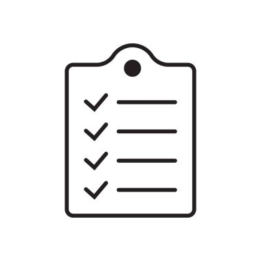 Clipboard and checklist icon. Project management, questionnaire icon. To do list vector icon for web site and app design.