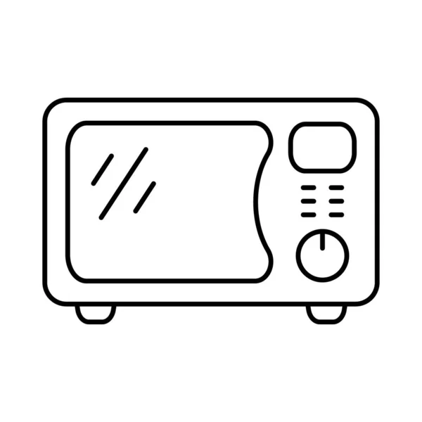 Microwave Oven Icon Kitchen Appliance Icon Simple Microwave Oven Icon — Archivo Imágenes Vectoriales