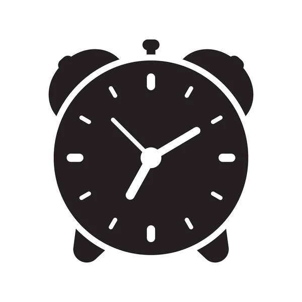 Ilustração Vetor Ícone Relógio Alarme Despertador Retro — Vetor de Stock