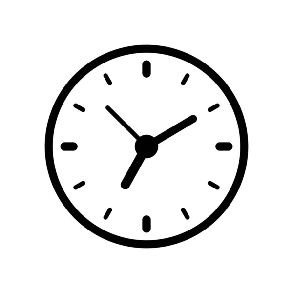 Uhr Icon Zeit Icon Vektor Illustration — Stockvektor
