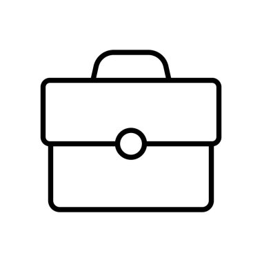 Briefcase icon. Business bag icon. Suitcase, portfolio symbol, linear style pictogram isolated on white.