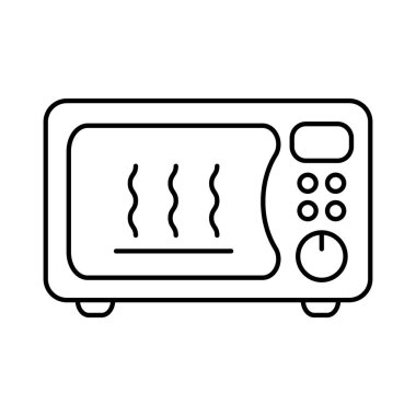 Microwave oven icon. Kitchen appliance icon. Simple microwave oven icon for templates, web design and infographics.
