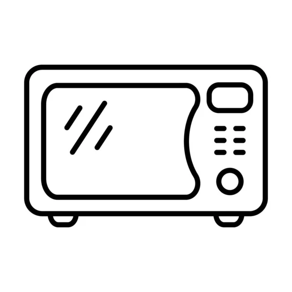 Microwave Oven Icon Kitchen Appliance Icon Simple Microwave Oven Icon — Vetor de Stock