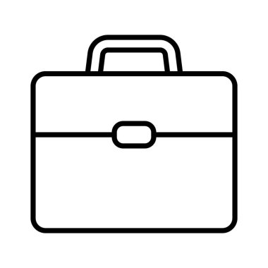Briefcase icon. Business bag icon. Suitcase, portfolio symbol, linear style pictogram isolated on white.