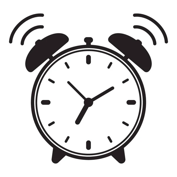 Alarm Clock Icon Vector Illustration Retro Alarm Clock — Stockvector