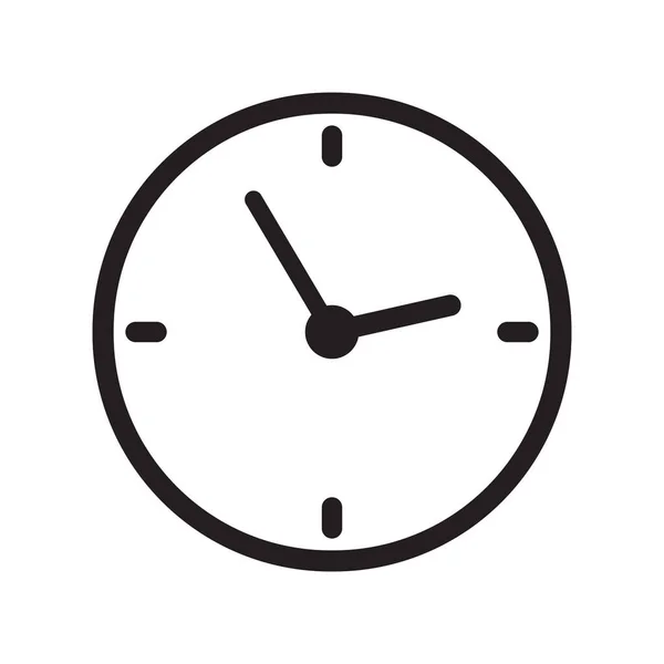 Значок Часов Векторная Иллюстрация Значка Времени — стоковый вектор