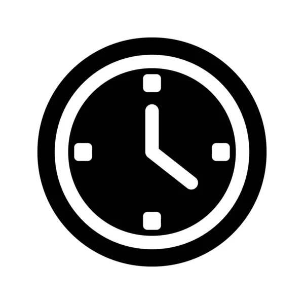 时钟图标 时间图标矢量插图 — 图库矢量图片
