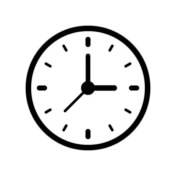 時計アイコン 時間アイコンベクトルイラスト — ストックベクタ