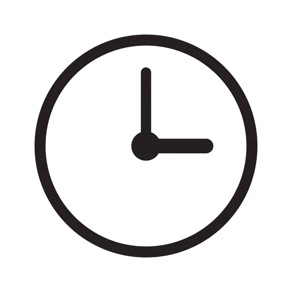 時計アイコン 時間アイコンベクトルイラスト — ストックベクタ