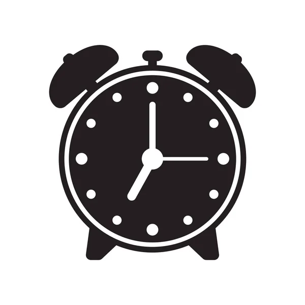 Alarm Saat Simgesi Vektör Illüstrasyonu Geçmişe Dönük Alarm Saati — Stok Vektör