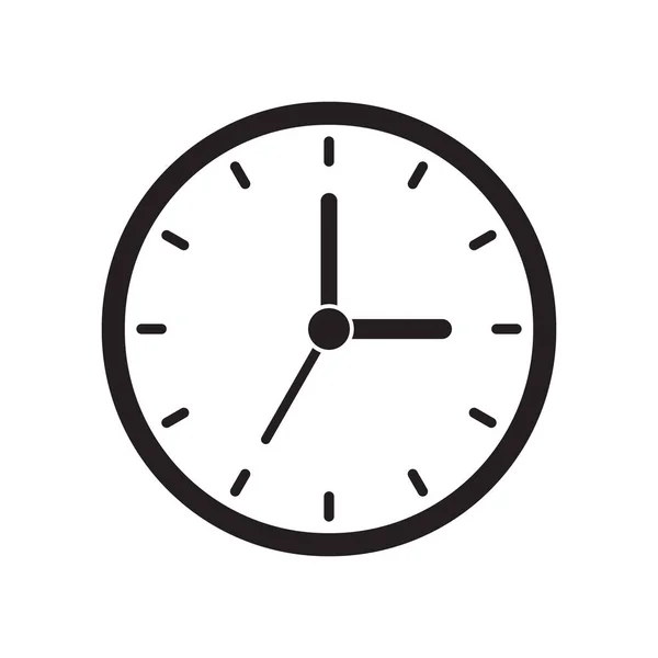Icono Del Reloj Tiempo Icono Vector Ilustración — Vector de stock