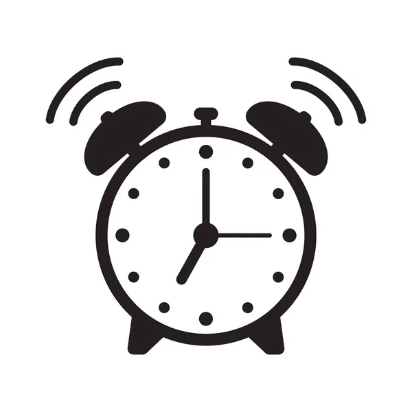 Ringing Alarm Clock Icon Alarm Clock Icon Vector Retro Alarm — Stock Vector