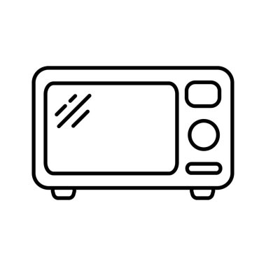 Microwave oven icon. Kitchen appliance icon. Simple microwave oven icon for templates, web design and infographics.