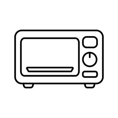 Microwave oven icon. Kitchen appliance icon. Simple microwave oven icon for templates, web design and infographics.
