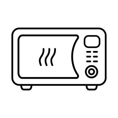 Microwave oven icon. Kitchen appliance icon. Simple microwave oven icon for templates, web design and infographics.