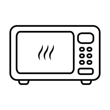 Mikrodalga fırın ikonu. Mutfak aygıtı simgesi