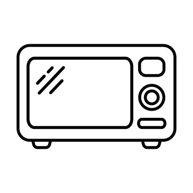 Mikrodalga fırın ikonu. Mutfak aygıtı simgesi