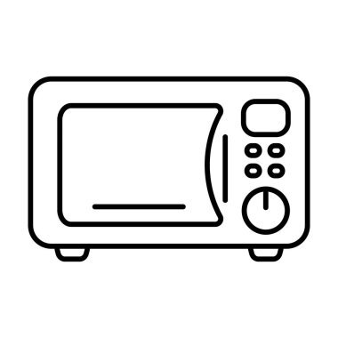 Microwave oven icon. Kitchen appliance icon. Simple microwave oven icon for templates, web design and infographics.