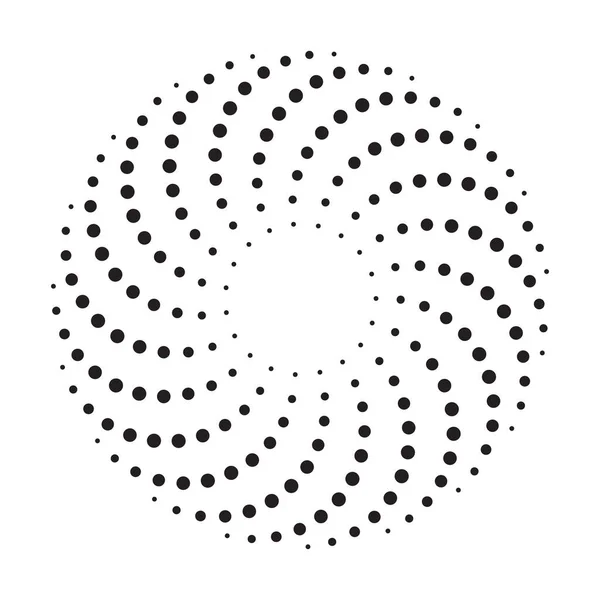 Prickad Spiral Virvel Designelement Vektor Illustration — Stock vektor