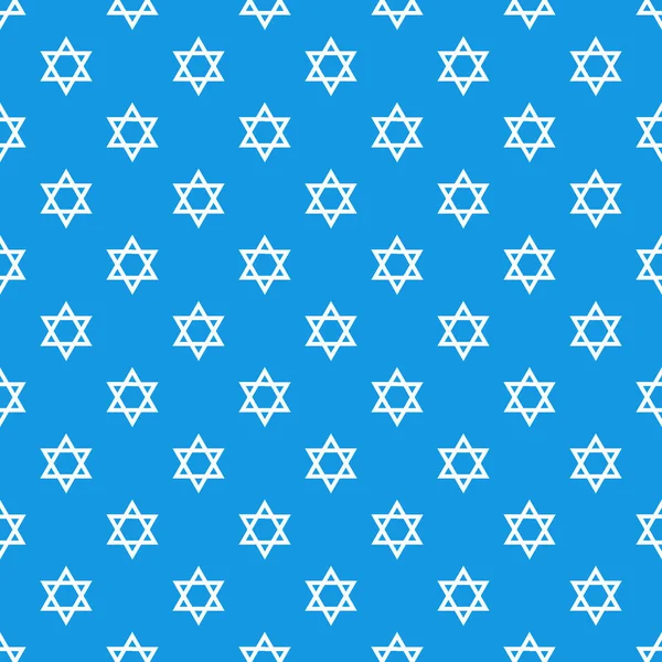Illustration Vectorielle Motif Étoile Magen David Modèle Symbole Juif Israélien — Image vectorielle