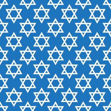 Magen David yıldız desenli vektör çizimi. Yahudi sembolü desen, süs. David Yıldızı arkaplanı.
