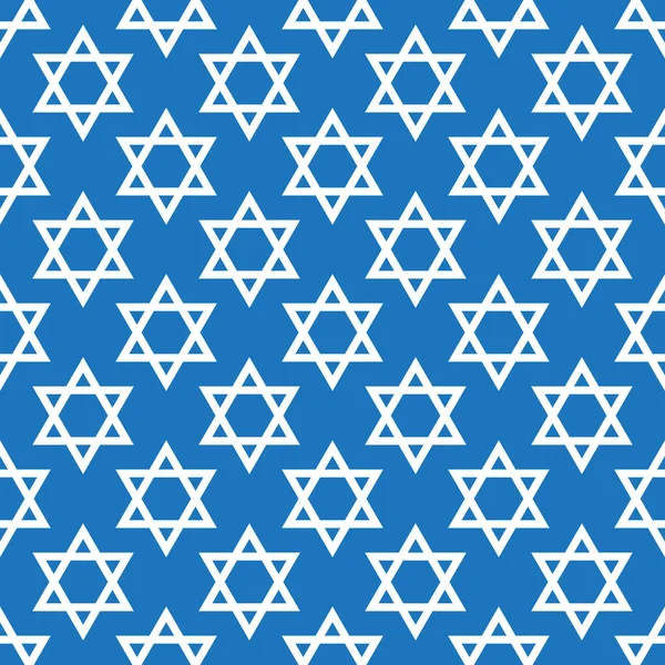 Magen David Stjärnmönster Vektor Illustration Judisk Israelisk Symbol Mönster Prydnad — Stock vektor