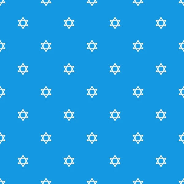 Illustration Vectorielle Motif Étoile Magen David Modèle Symbole Juif Israélien — Image vectorielle
