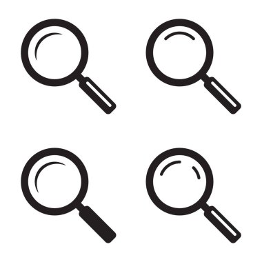 Büyüteç simgesi, büyüteç ya da silindir işareti.