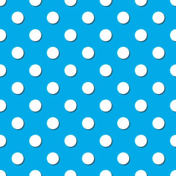 Polka Dot Seamless Pattern Light Blue Polka Dot Vector Background — Stock Vector