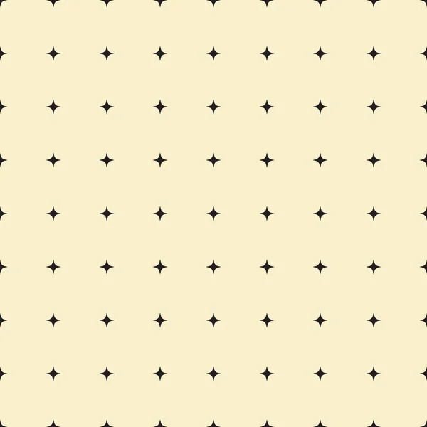 Векторний Безшовний Візерунок Чорними Зірками Текстура Плитки — стоковий вектор