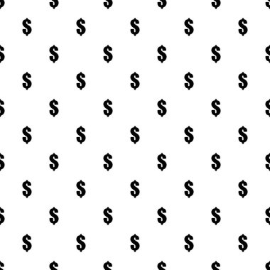 Dolarlık işaretli kusursuz desen. Sonsuz vektör arkaplanı.