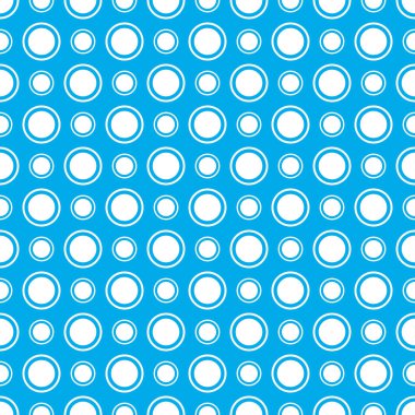 Polka noktasız desen, açık mavi nokta vektör arkaplan.