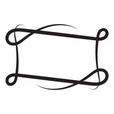 Dalgalı çizgi dikdörtgenini çerçevele. Moda grafikleri. Modern stil soyut doku. Parmak izi, tekstil, ambalaj kağıdı, duvar kâğıdı, fotoğraf için tek renkli şablon. Tasarım elemanı. Vektör illüstrasyonu.