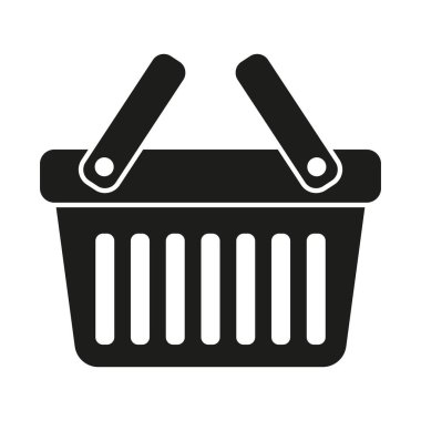 Alışveriş sepeti simgesini - vektör çizim