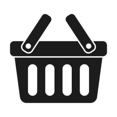 Alışveriş sepeti simgesini - vektör çizim