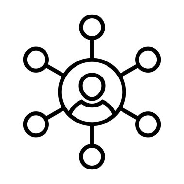 Bağlantı simgesi vektörü satır biçiminde. Beyaz arkaplanda vektör simgesi izole edildi.