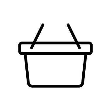 Alışveriş sepeti simgesini - vektör çizim