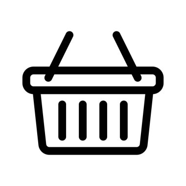 Alışveriş sepeti simgesini - vektör çizim