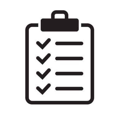 Pano simgesi. Web sitesi ve uygulama tasarımı için işaretleme listesi işareti.