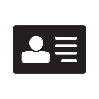 Kimlik kartı simgesi koleksiyonu. Çalışan katip kartı, ehliyet, kimlik kartı, personel kimlik kartı sembolü. Web sitesi ve mobil uygulama için tasarım.