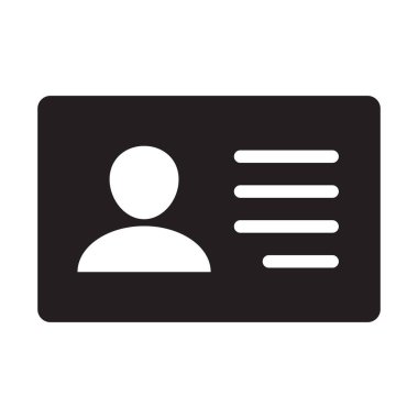 Kimlik kartı simgesi koleksiyonu. Çalışan katip kartı, ehliyet, kimlik kartı, personel kimlik kartı sembolü. Web sitesi ve mobil uygulama için tasarım.