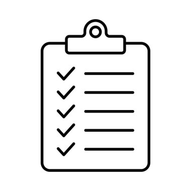 Pano simgesi. Web sitesi ve uygulama tasarımı için işaretleme listesi işareti.