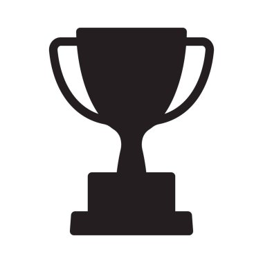 Kupa ikonu. Kupa, galibiyet kupası, zafer kupası ikonu. Web ve mobil için ödül sembolü işareti.